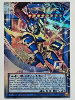 YuGiOh CORI-EN028 Black Luster Soldier - Soldier of Light and Darkness Extended - Image 1