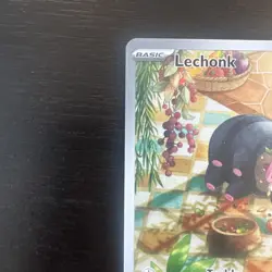 Pokemon TCG Lechonk Card 209/197 Sv03: Obsidian Flames Holo NM - Image 2
