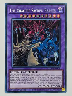 YuGiOh CORI-EN029 The Chaotic Phantasmal Sacred Beast Secret Rare - Image 1