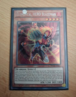 YU-GI-OH! ELEMENTAL HERO BLAZEMAN - WSUP-EN032 - SECRET RARE (EU PRINTS) - Image 1