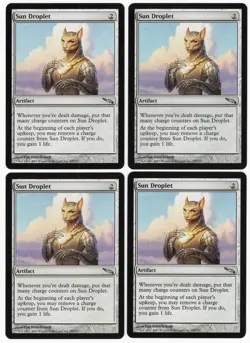 Sun Droplet x4 4x 2003 Mirrodin PLAYSET Colorless Uncommon Artifact MTG NM AZ1 - Image 1