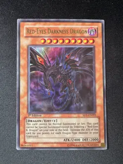 Red-Eyes Darkness Dragon - Ultra Rare 1st Edition SD1-EN001 - LP - YuGiOh - Image 1
