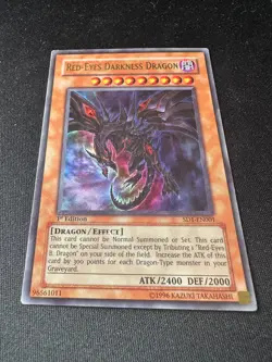 Red-Eyes Darkness Dragon - Ultra Rare 1st Edition SD1-EN001 - LP - YuGiOh - Image 2
