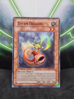 Yugioh Totem Dragon CRMS-EN085 Super Rare 1st Edition LP - Image 1