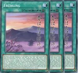 yugioh 3x Fruhling DUAD-DE073 Common 1AUFLAGE DEUTSCH - Image 1