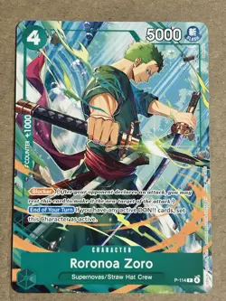 Roronoa Zoro (C2E2 Promo Card) One Piece Promo NM P-114 - Image 1