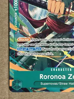 Roronoa Zoro (C2E2 Promo Card) One Piece Promo NM P-114 - Image 3