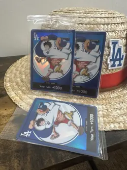 Dodgers One Piece Monkey D Luffy Promo Card (Price for one card only) - Image 2