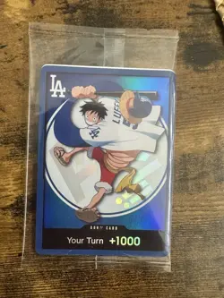 Dodgers One Piece Monkey D Luffy Promo Card (Price for one card only) - Image 3