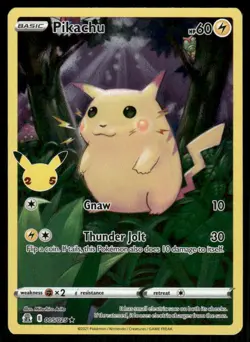 Pokemon Cards Pikachu 005/025 Holo Celebrations Holo Rare LP - Image 1
