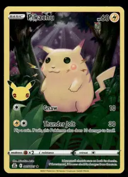 Pokemon Cards Pikachu 005/025 Holo Celebrations Holo Rare LP - Image 1