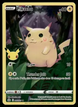 Pokemon Cards Pikachu 005/025 Holo Celebrations Holo Rare LP - Image 1