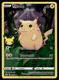 Pokemon Cards Pikachu 005/025 Holo Celebrations Holo Rare LP - Image 1