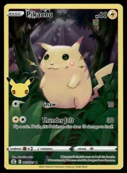 Pokemon Cards Pikachu 005/025 Holo Celebrations Holo Rare LP - Image 1