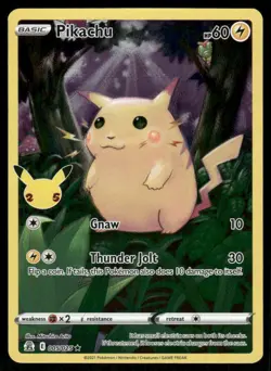Pokemon Cards Pikachu 005/025 Holo Celebrations Holo Rare LP - Image 1