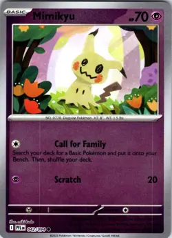 Mimikyu 42/94 Phantasmal Flames Pokemon Card Reverse Holo NM TCG singles English - Image 1