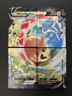 Morpeko V-UNION Oversized Jumbo 4-Card Promo Holo Set SWSH215-218 - Image 1