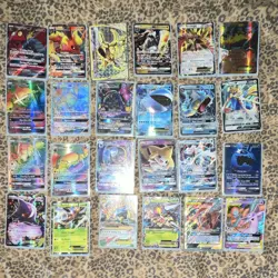 Pokemon TCG 21-Card Lot GX/EX Holo Full Art: Charizard GX, Ho-Oh EX - Image 1