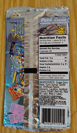 1999 Pokemon Poke Gum And Puzzle Card Sealed Pack TCG Team Rocket - Image 2