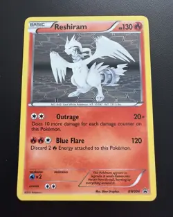 Reshiram BW004 Pokemon Card Black & White Holo Promo - Image 1