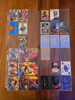 (28) Lot of DC Marvel Trading Cards Specials Holos Foils X-Men Superman Batman - Image 1
