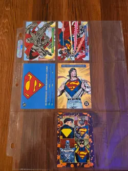 (28) Lot of DC Marvel Trading Cards Specials Holos Foils X-Men Superman Batman - Image 2
