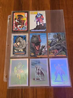 (28) Lot of DC Marvel Trading Cards Specials Holos Foils X-Men Superman Batman - Image 3