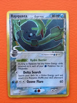 Rayquaza 16/110 Holo Delta Species EX Holon Phantoms Pokemon Card 2006 Rare - Image 1