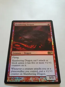 MTG Bling - Foil - Slumbering Dragon - M13 Core Set 2013 -C86 - Image 2