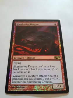 MTG Bling - Foil - Slumbering Dragon - M13 Core Set 2013 -C62 - Image 2