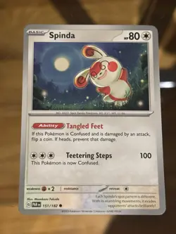 Spinda 151/182 Common Paradox Rift Pokemon Card - Image 1