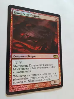 MTG Bling - Foil - Slumbering Dragon - M13 Core Set 2013 -C89 - Image 5