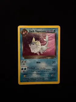 Dark Vaporeon 9/110 Legendary Collection Holo Rare Pokemon Card WOTC LP - Image 1