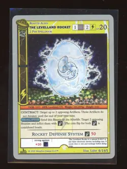 The Levelland Rocket Metazoo HOLO Playtester UFO Silver Sample Card - Image 1