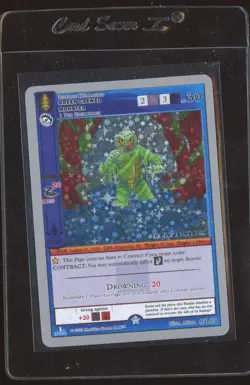 Green Clawed Monster HOLO Silver Sample Playtester Metazoo Wilderness Card - Image 1
