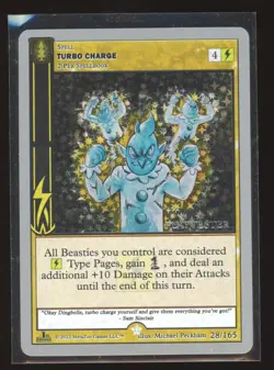 Turbo Charge Metazoo Silver Sample Playtester Wilderness Card HOLO Rare - Image 1