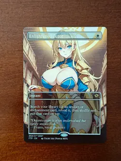 Enlightened Tutor MTG Fan Art Anime Test Card - Image 1