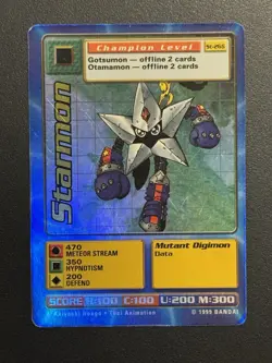 Digimon Starmon St-26S Chase Holo Bandai Digi Battle Card - Image 1