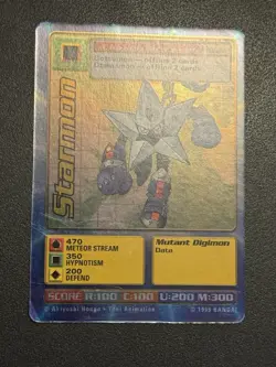 Digimon Starmon St-26S Chase Holo Bandai Digi Battle Card - Image 3