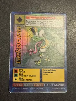 Digimon Gekomon St-27S Chase Holo Bandai Digi Battle Card - Image 3