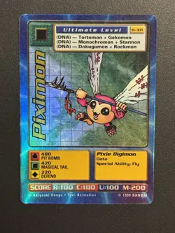 Digimon Piximon St-30S Chase Holo Bandai Digi Battle Card - Image 1