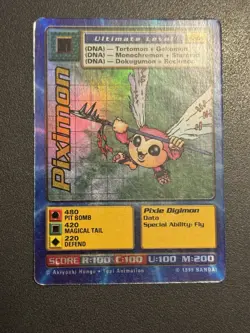 Digimon Piximon St-30S Chase Holo Bandai Digi Battle Card - Image 3