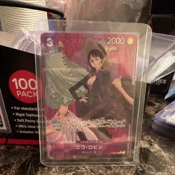 Bandai One Piece Card Game Nico Robin R Alt Art Foil JP EB02-036 Cost 3 - Image 1