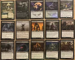 Budget Casual MTG Commander Deck Green Black Tokens With Bortuk Bonerattle Ready - Image 2
