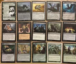 Budget Casual MTG Commander Deck Green Black Tokens With Bortuk Bonerattle Ready - Image 3