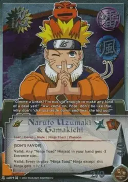 Naruto Uzumaki & Gamakichi - N-US079 - Promo Foil Promo Cards NM/LP - Naruto - Image 1
