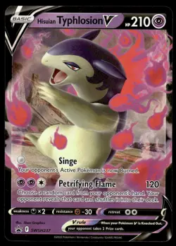Pokemon TCG Sword & Shield Promo Cards #SWSH237 Hisuian Typhlosion V Holo NM - Image 1