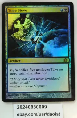 MTG Time Sieve Alara Reborn Rare FOIL Magic The Gathering LP - Image 1