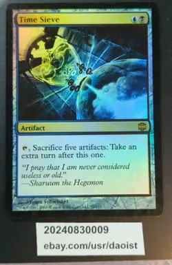 MTG Time Sieve Alara Reborn Rare FOIL Magic The Gathering LP - Image 2