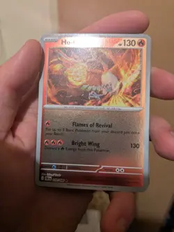 Ho-Oh 010/086 Me04: Chaos Rising Reverse Holo Rare - Image 1
